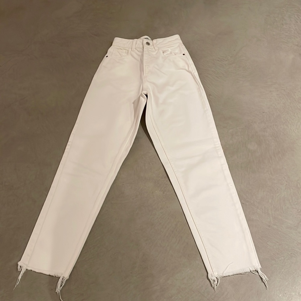 Zara white jeans
